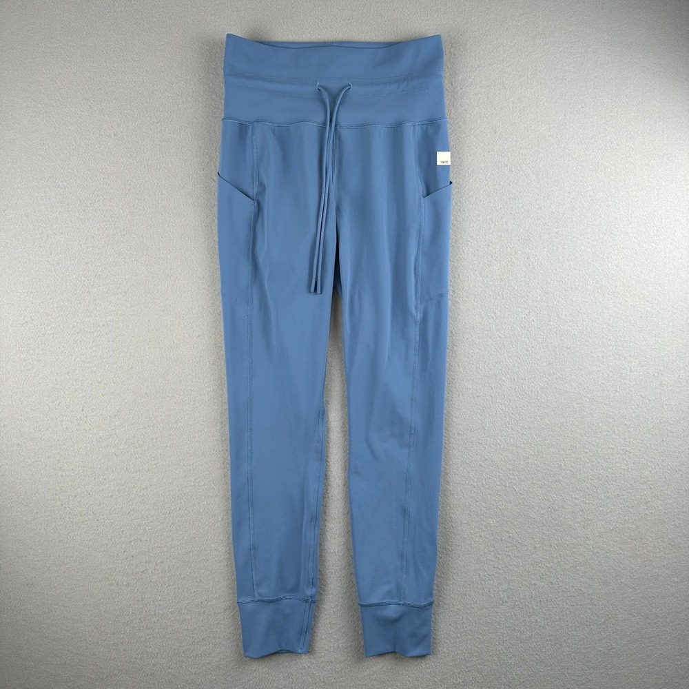 Vuori Daily Jogger Women Small Blue High Rise Drawstring Activewear Pants
